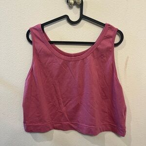 Amazon Essentials Women's Pink Crop Top